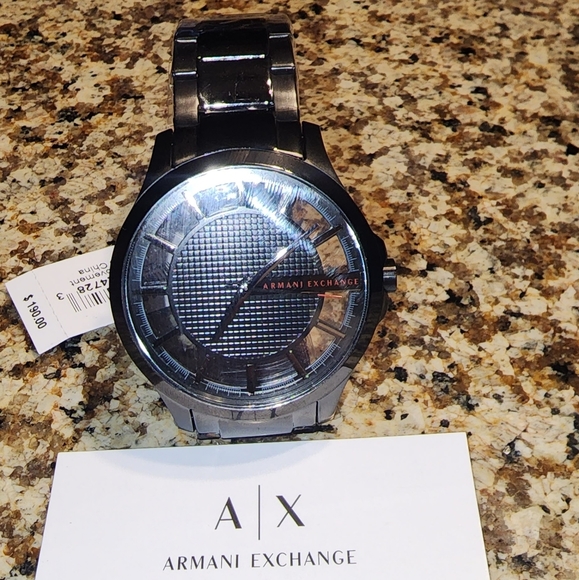 COPY - ARMANI EXCHANGE THREE-HAND BLACK STAINLESS STEEL WATCH - Picture 7 of 11